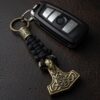 df301981-116f-4d23-bb63-6fb823938e3e THOR’S HAMMER MJÖLNIR PARACORD KEYCHAIN