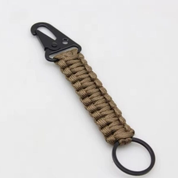 screenshot-19 Handmade Tactical Paracord Keychain with Metal Clip (EDC)