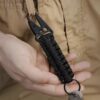 Screenshot Handmade Tactical Paracord Keychain with Metal Clip (EDC)