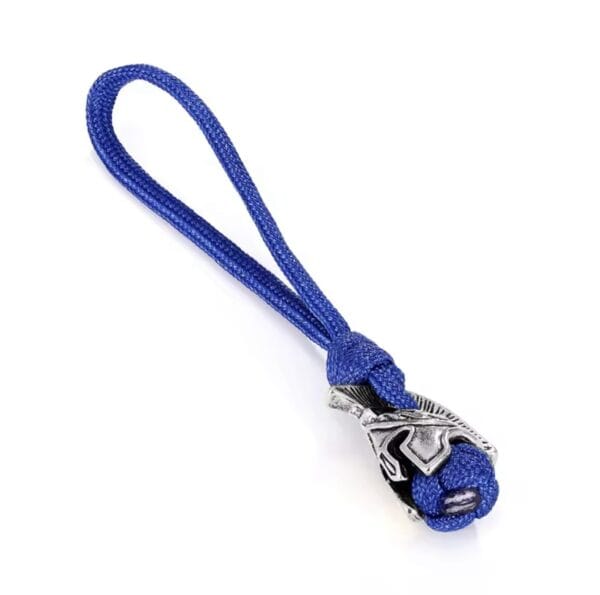 Tactical Paracord Keychain with Warrior Helmet