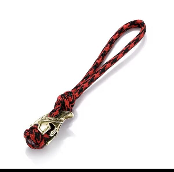 Tactical Paracord Keychain with Warrior Helmet