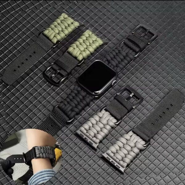 Rugged Paracord Trail Band for Apple Watch