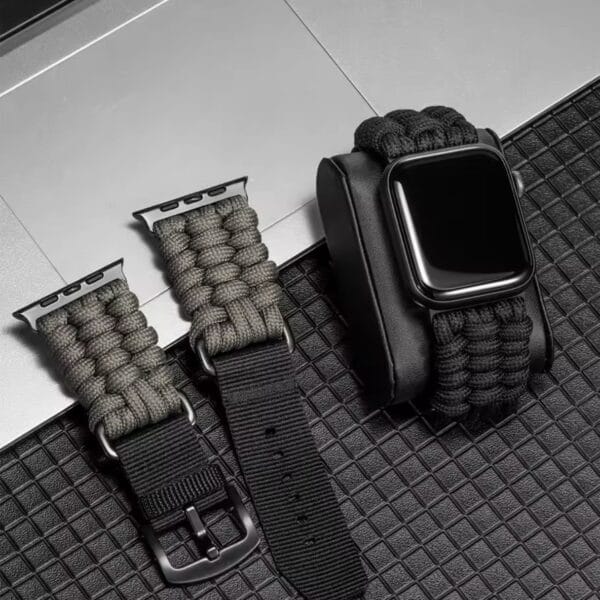 Rugged Paracord Trail Band for Apple Watch