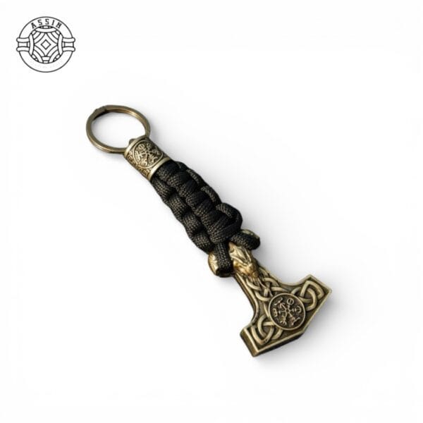 photoroom_20260106_002023 THOR’S HAMMER MJÖLNIR PARACORD KEYCHAIN