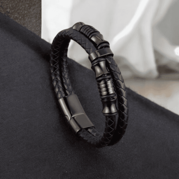 photoroom_20260116_213055 The “Royal Black” Braided Leather Bracelet