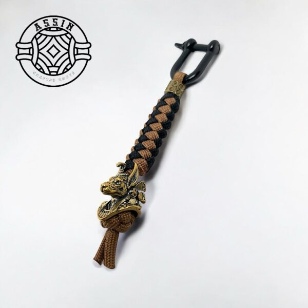 The Anubis Guardian – Handcrafted Tactical Paracord Lanyard