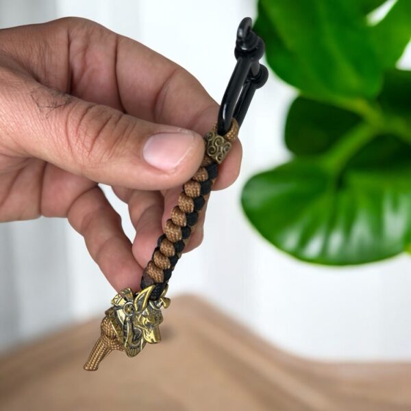 The Anubis Guardian – Handcrafted Tactical Paracord Lanyard