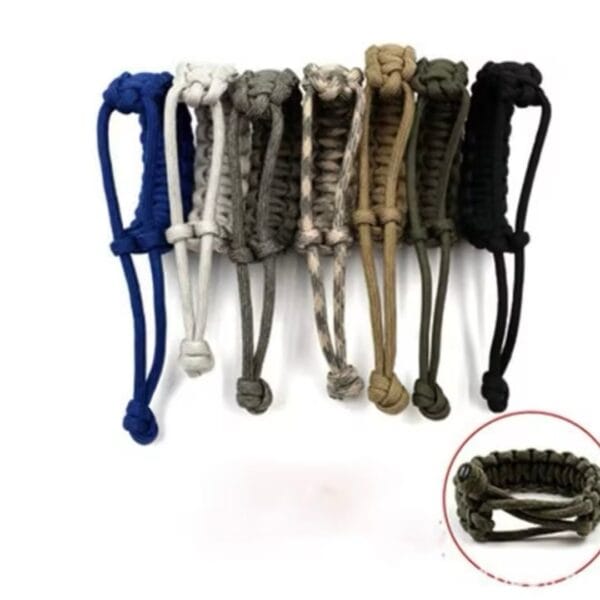 Tactical Paracord 550 Bracelet “Cobra” Weave – Handmade