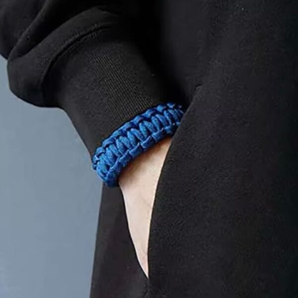 Tactical Paracord 550 Bracelet “Cobra” Weave – Handmade