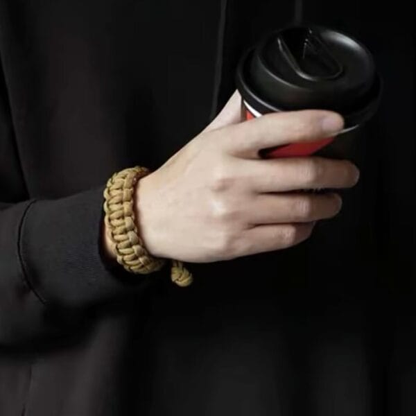 Tactical Paracord 550 Bracelet “Cobra” Weave – Handmade