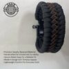 Handcrafted Paracord Bracelet mini brown