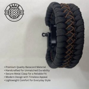Handcrafted Paracord Bracelet mini brown