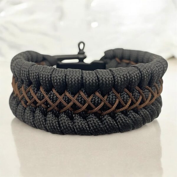 Handcrafted Paracord Bracelet mini brown