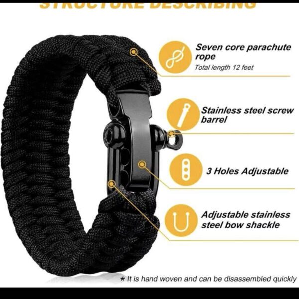 Black Paracord Bracelet – Tactical Durability Meets Premium Urban Style