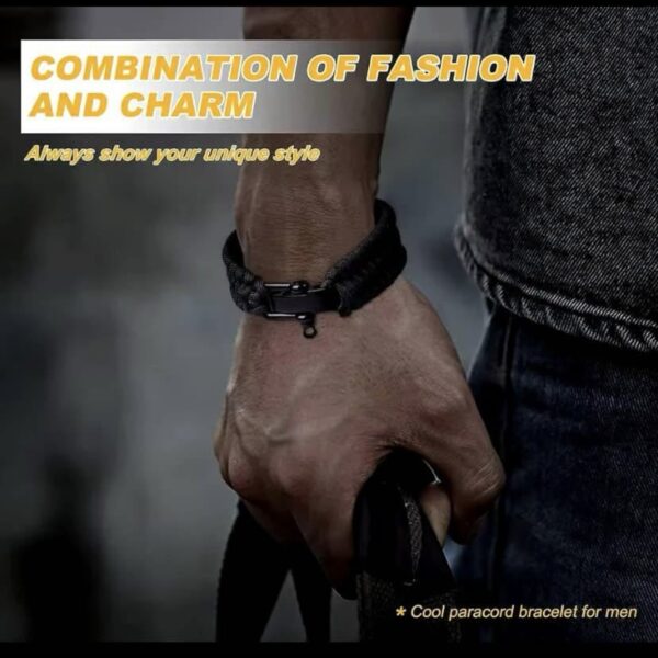 Black Paracord Bracelet – Tactical Durability Meets Premium Urban Style