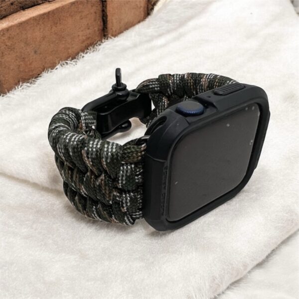 AssinCraft Handmade Tactical Paracord Band for Apple Watch (42–45mm)