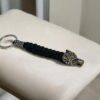 Handmade Paracord Keychain – Wolf Head Design , Stainless Steel, Steel Keychain