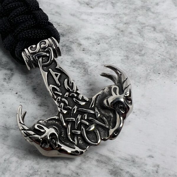Viking Thor Hammer Keychain – Double Power Edition