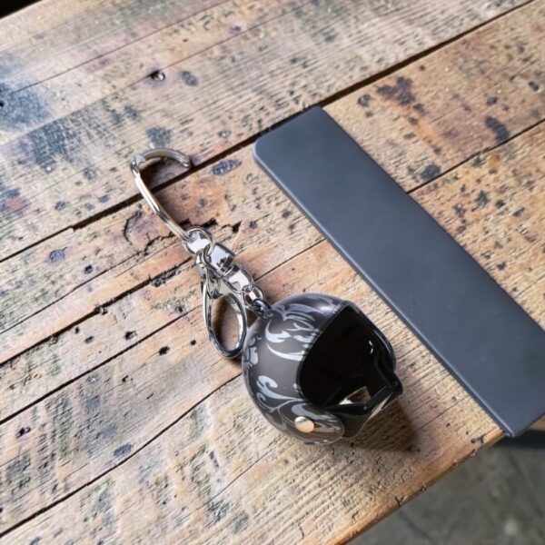 Black Helmet Keychain