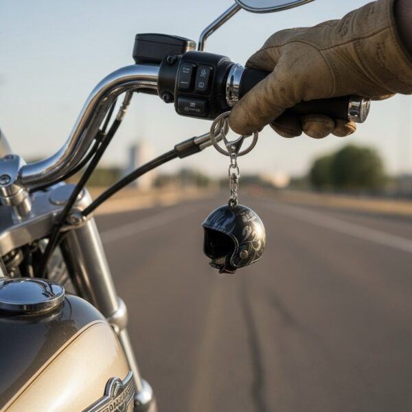 Black Helmet Keychain