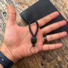 Wolf Head Leather Keychain