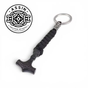 Thor's Hammer Paracord Keychain