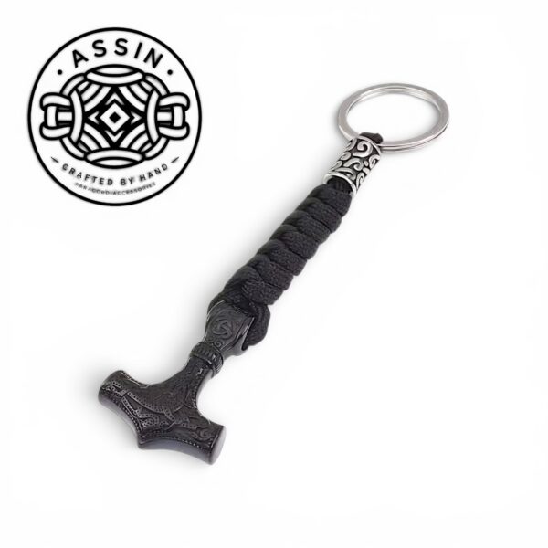 Thor's Hammer Paracord Keychain