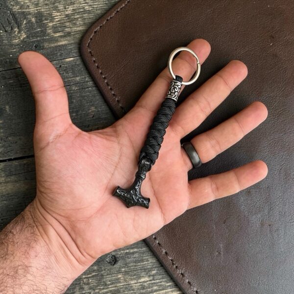 Thor's Hammer Paracord Keychain