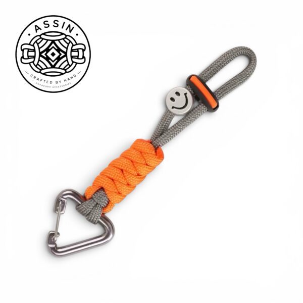Orange Paracord Keychain