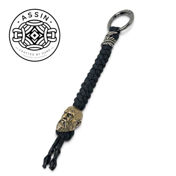 Handcrafted Kratos Paracord Keychain