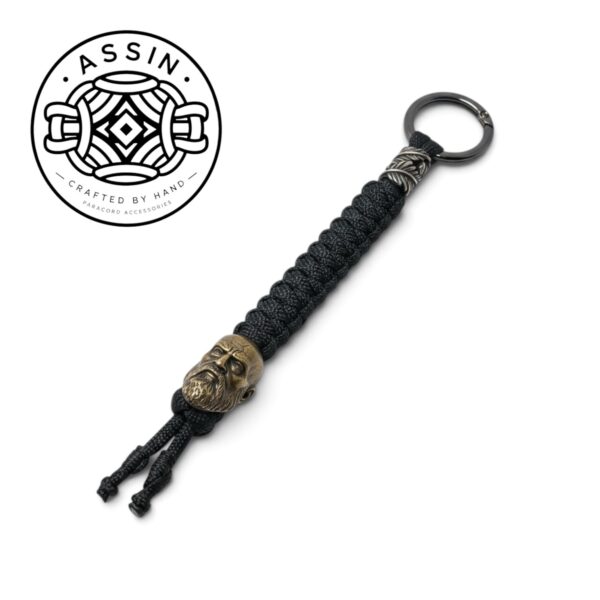 Handcrafted Kratos Paracord Keychain