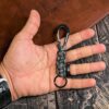 photoroom_20261001_120526 Handwoven Paracord Carabiner Key Ring – Heavy Duty EDC Keychain