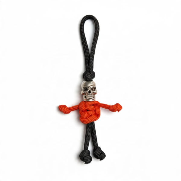 Skull Paracord Mini Figure - Red & Black