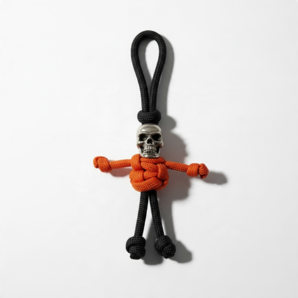 Skull Paracord Mini Figure - Red & Black