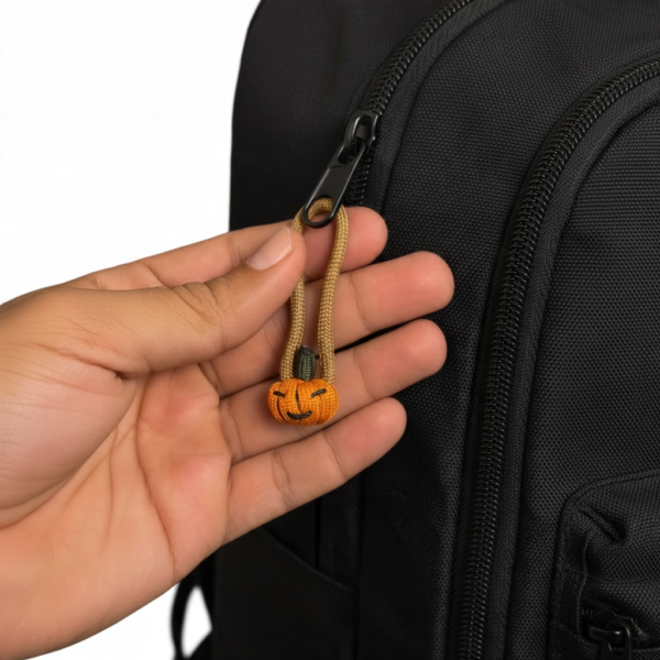 Halloween Pumpkin Paracord Charm